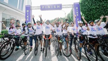 Cyclists celebrate World Bicycle Day at SM City Clark Cyclists celebrate World Bicycle Day at SM City Clark