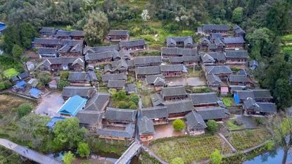 土家村落胡家溪采取了适度开发模式。 沅陵县委宣传部供图 土家村落胡家溪采取了适度开发模式。 沅陵县委宣传部供图