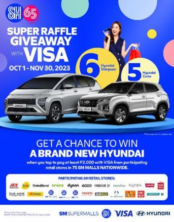 Drive away in style at the Super Raffle Giveaway with VISA Drive away in style at the Super Raffle Giveaway with VISA