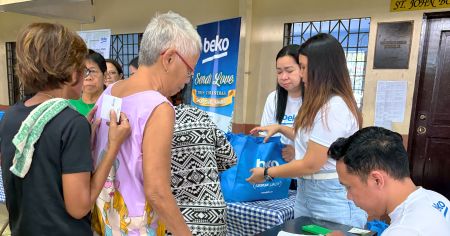 Beko Philippines and St. John Bosco Parish united in sending love and light to homes through Light A Parol, Light A Home project