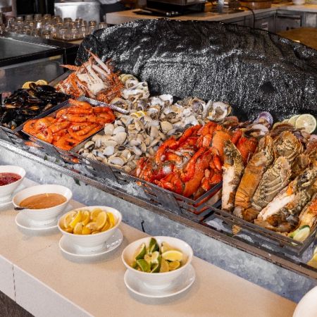 The Café’s seafood selection is a delightful choice for the holiday’s celebratory meal.