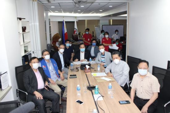 菲國家紅十字會會長吳頓參議員簽署捐建協議備忘錄。