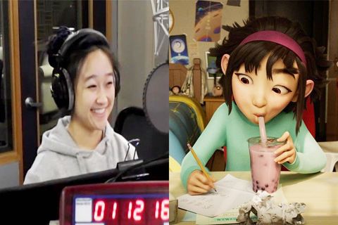 圖為華裔歌星洪凱蒂在Netflix電影《飛奔去月球》上為主角菲菲配音。