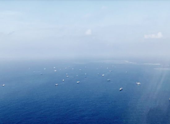 在西菲律賓海的Pagasa島附近看到中國船隻