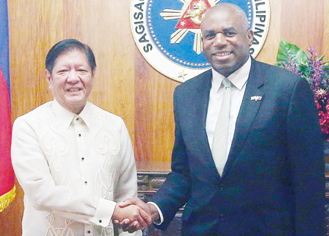 英國國務大臣拉米禮節性拜訪馬可斯