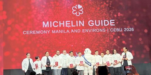 在首屆《米其林指南》頒獎典禮上，共有九家菲律濱餐廳獲得了著名的米其林星級評等。