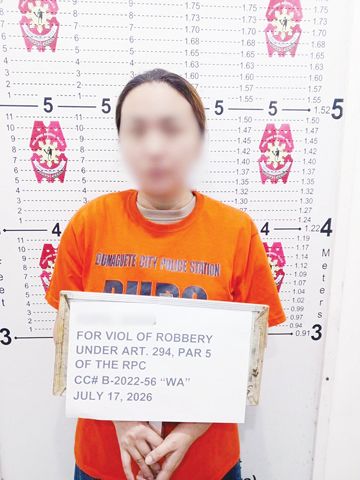 總統反有組織犯罪委員會於7月17日在浪漫藝地市逮捕了一名被通緝的中國女子。
