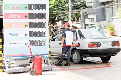 油價預計自7月28日起調漲——柴油每公升上漲7.32披索，汽油每公升上漲6.80披索，煤油每公升上漲4.22披索。
