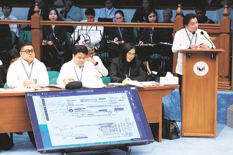 參議院於7月29日在參議院恢復副總統莎拉·杜特地彈劾審判的第10天。程序聚焦於彈劾條款第一條，涉及涉嫌濫用機密資金。前菲律濱土地銀行蕭氏大道分行經理維奧萊塔·康斯坦蒂諾作為起訴方在該條款下的第一位證人出庭作證。康斯坦蒂諾就涉及受質疑的機密資金提款的交易作證。