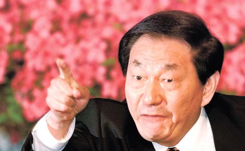 圖為中國國務院前總理朱鎔基。（美聯社檔案照片）