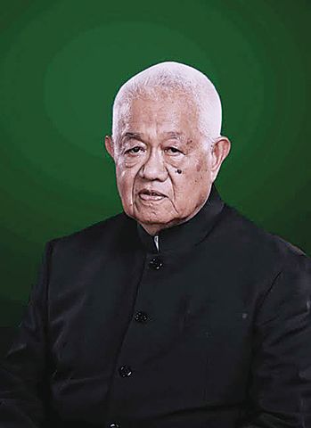 圖為前總理未拉沓遺照。