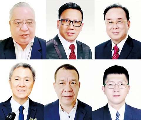(圖片說明)上圖左起:黃俊人、王清涵、林金山,下圖左起:盧民順、盧清凱、施少剛。
