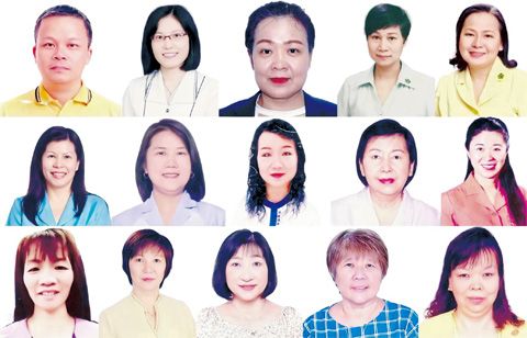 (圖片說明)第一排左起:陳孟利、吳秀秀、李冬梅、曾蓮紅、王翠瑩;第二排左起:馬儷玲、彭麗麗、黃婷婷、程玉燕、雷貴方,第三排左起:謝莉莉、許嘉玲、許麗月、潘麗蘭、黃小燕