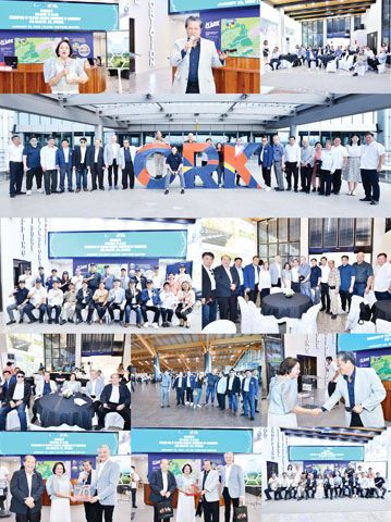 上圖本會領導觀看視頻。