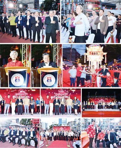 上圖和圖二全體唱菲中國歌。