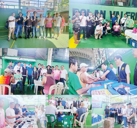 上圖本會領導與當地描籠涯人員合影。