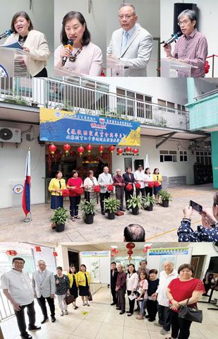 上圖至圖三校聯常務理事陳惠玲校長致開幕詞、校聯理事、北黎剎育仁中學蔡莉莎校長和本會副理事長兼文教督導洪健雄分別緻詞。