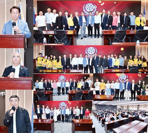 上圖和圖二本會理事長林榮輝和聯誼會副理事長姚金鎮分別緻詞。