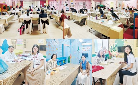 （圖片說明）上圖：筆試現場，下圖：面談現場。