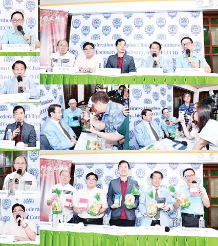小圖左起主持人亦即本會董事兼新聞主任李天榮主持記者招待會、本會理事長林榮輝、Anvil