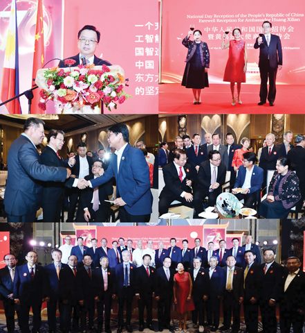 上圖黃溪連大使在大會上致詞。