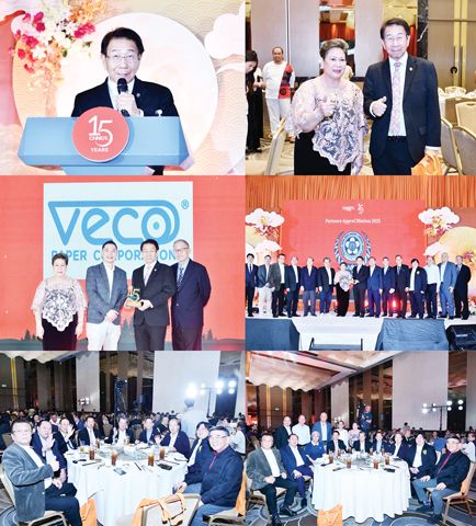 上圖本會林榮輝理事長在大會上致詞。