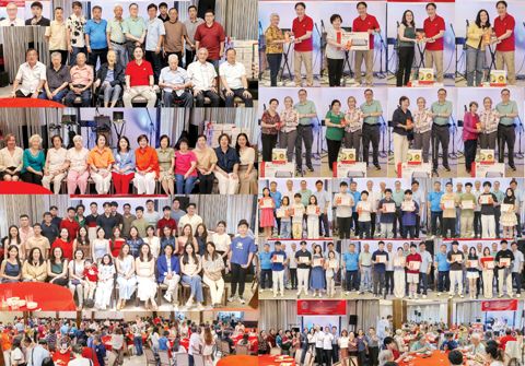 上小圖(左)理事長王家鵬致詞(右)秘書長王詩文主持。