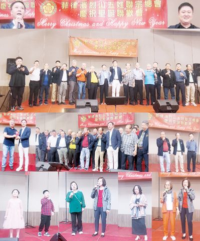 左：小圖為理事長呂榮達宗長致詞。右小圖為：司儀呂明恩宗長致詞。